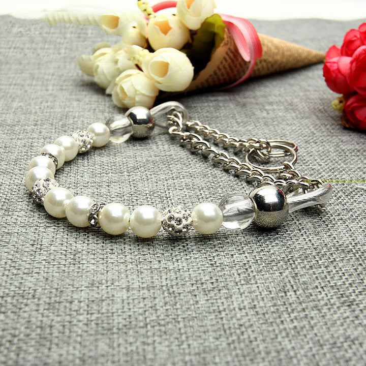 Elevate Your Dog's Style with Our Pearl Collar Leash