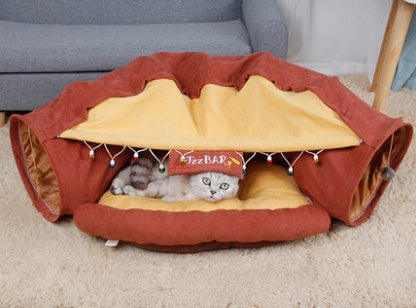 Pet Cats Tunnel Interactive Play Toy
