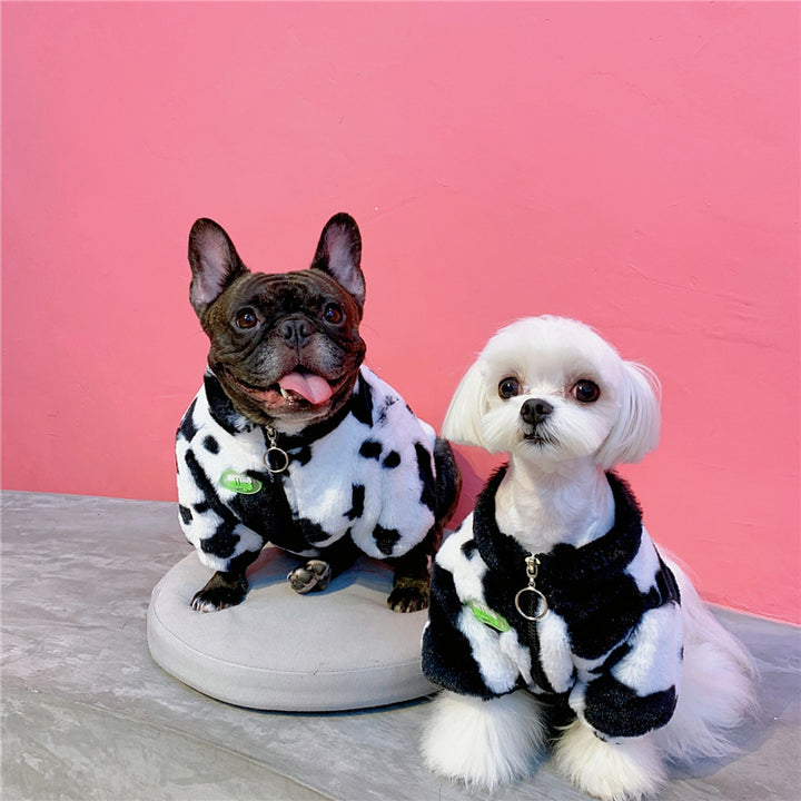 Cartoon Pet Clothes Warm Coat