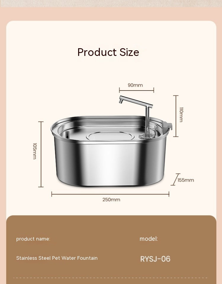 Pet Water Feeder Stainless Steel