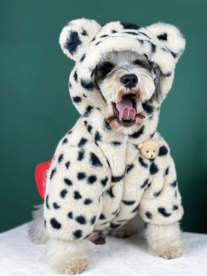 Thickened Warm Spotted Plush Coat