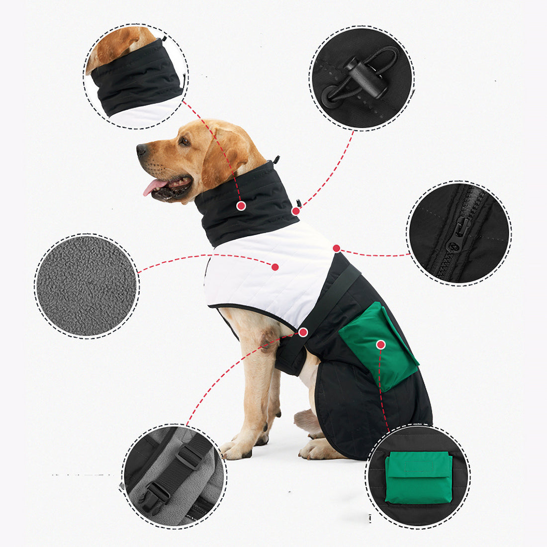 Warm Dog Padded Winter Coat